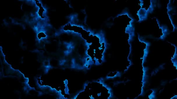 Fond Halloween Vidéo Ciel Nocturne Nuage Fumée Abstrait Fond Brumeux — Video