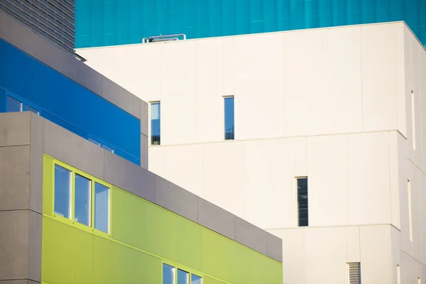 Modern office buildings. Colorful buildings in a industrial place. — Stock Photo, Image