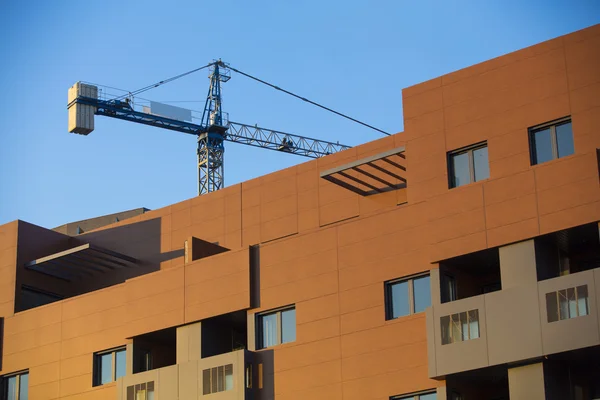 Construction site with crane. — Stock Photo, Image