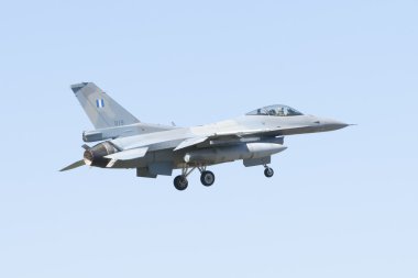 Albacete, İspanya - Nisan 11: askeri savaş uçağı albacete air Base, albacete, İspanya içinde los llanos (tlp) 11 Nisan 2012 tarihinde gösteri sırasında