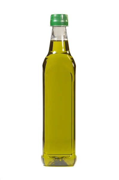 Olive oil bottle isolated over white background — Stock Photo, Image