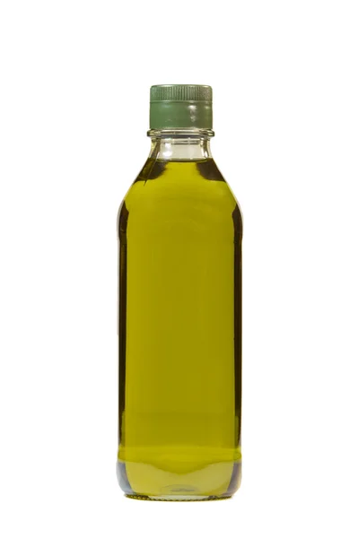 Olive oil bottle isolated over white background — Stock Photo, Image