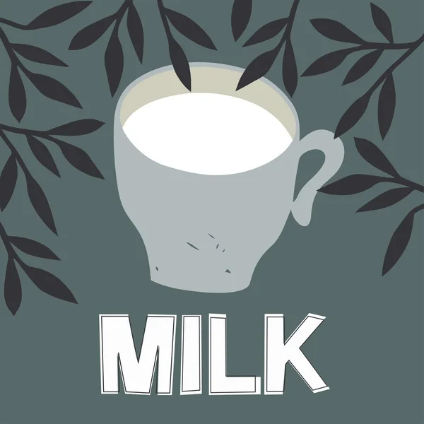 Колпачок молока — стоковый вектор