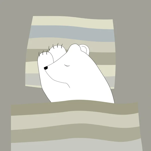 Spící lední medvěd Stock Vektory