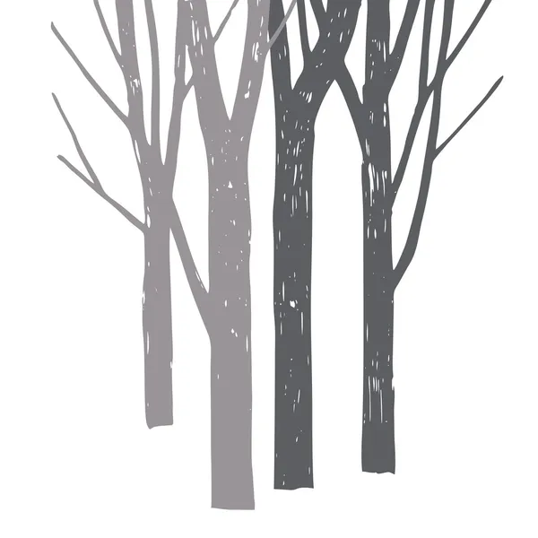 Siluety stromů Royalty Free Stock Ilustrace