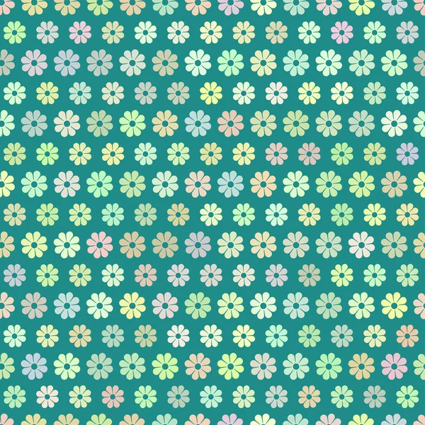 Field of daisies. seamless pattern — Stock Vector