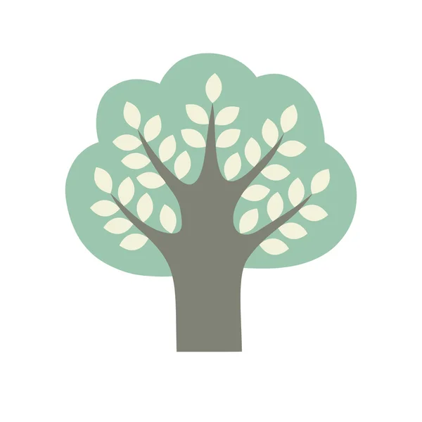 ต้นไม้การ์ตูนในเวกเตอร์ — ภาพเวกเตอร์สต็อก