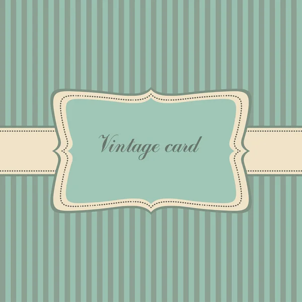 Tarjeta Vintage. fondo rayado — Vector de stock