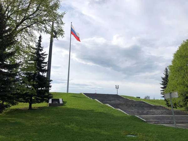 Θέα Από Λόφο Poklonnaya Στο Victory Park Μόσχα Ρωσία — Φωτογραφία Αρχείου