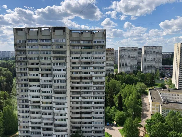 Výhled Les Město Léto Moskevská Oblast — Stock fotografie