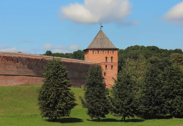 Torre Guardia Muro Difensivo Castello Medievale — Foto Stock
