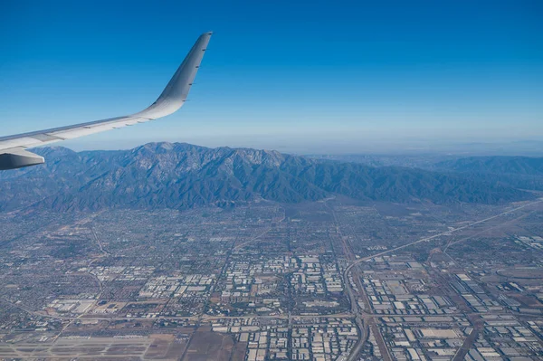 View Los Angeles Seen Plane Cabin — Stock Photo, Image