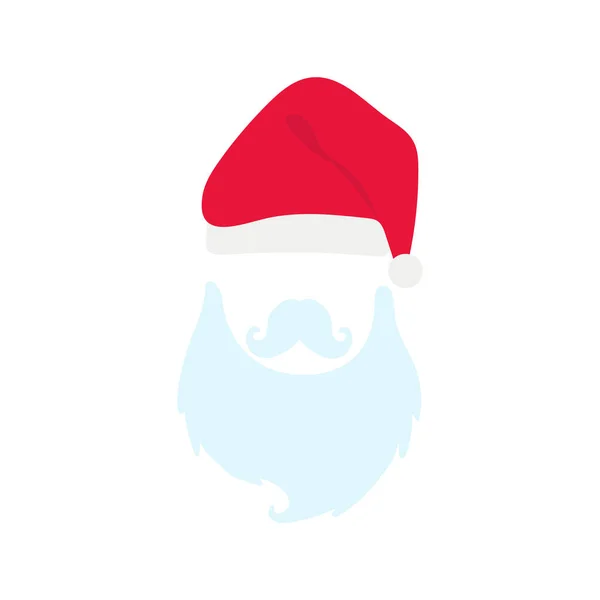 Vintage Santa Claus Vector Diseño Barba Decoraciones Fiesta Navidad — Vector de stock