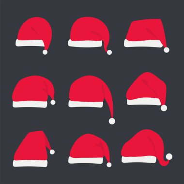 Noel Baba şapkası. Noel zamanı kar koruması için örülmüş bir şapka..