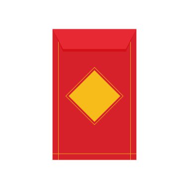 Çin Yeni Yılı 'nda çocuklara hediye olarak verilecek Çin Yuanı' na kırmızı zarf.