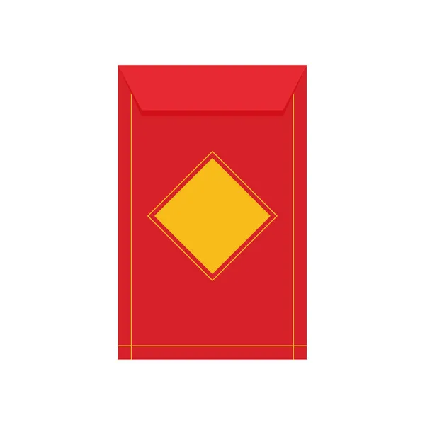 中国の旧正月の間に子供たちに贈り物として与えるために中国の元のための赤い封筒 — ストックベクタ