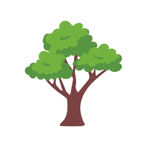 Vector Verde Elemento Del Árbol Bosque Fértil Para Decoración — Archivo Imágenes Vectoriales