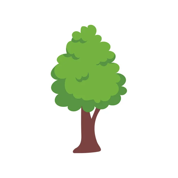 Vector Verde Elemento Del Árbol Bosque Fértil Para Decoración — Vector de stock