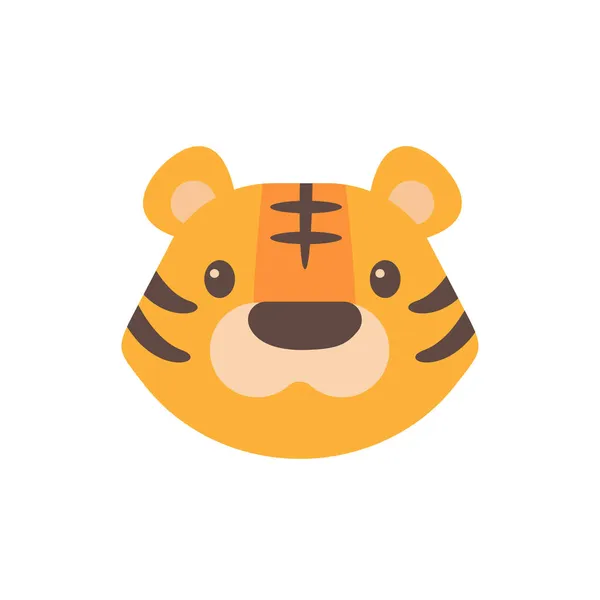 Divoké Animáky Roztomilý Tygr Prvky Pro Zdobení Roku Tygra — Stockový vektor