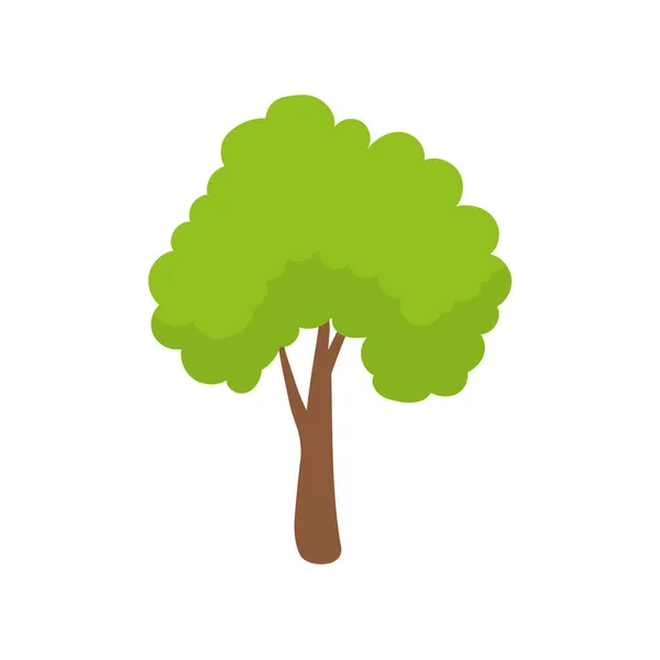 Vector Verde Elemento Del Árbol Bosque Fértil Para Decoración — Vector de stock