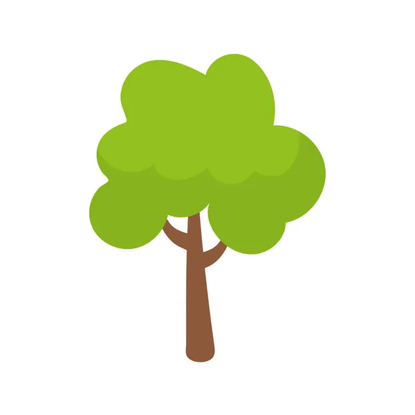 Элемент Векторного Зелёного Дерева Плодородный Лес Украшения — стоковый вектор