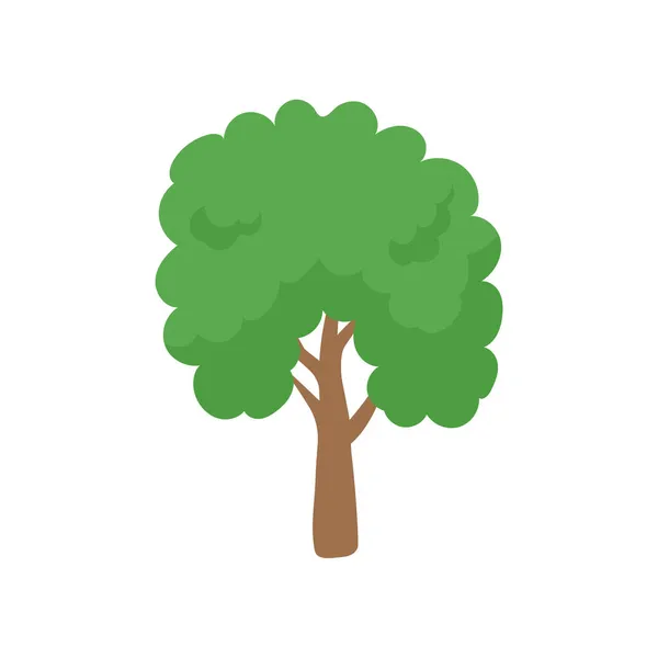 Vector Verde Elemento Del Árbol Bosque Fértil Para Decoración — Vector de stock