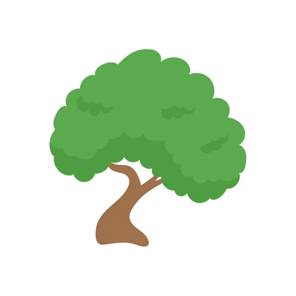 Vector Verde Elemento Del Árbol Bosque Fértil Para Decoración — Vector de stock