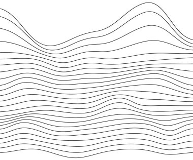 Arkaplan dekorasyonu için sallanan dağ manzarası desen çizgileri