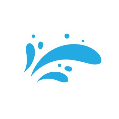 Songkran festival posterlerini süslemek için su damlası vektörü.