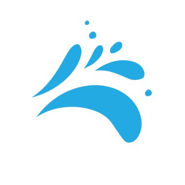 Songkran festival posterlerini süslemek için su damlası vektörü.