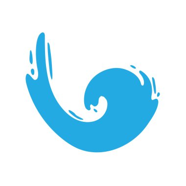 Songkran festival posterlerini süslemek için su damlası vektörü.