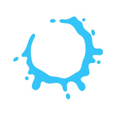 Songkran festival posterlerini süslemek için su çemberi metin çerçevesi sıçratılıyor.