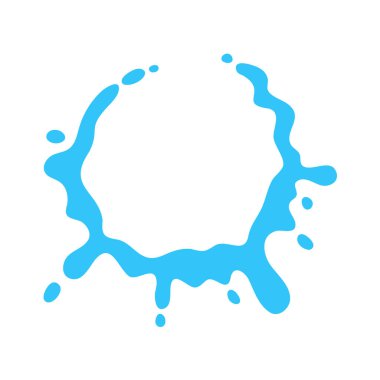 Songkran festival posterlerini süslemek için su çemberi metin çerçevesi sıçratılıyor.