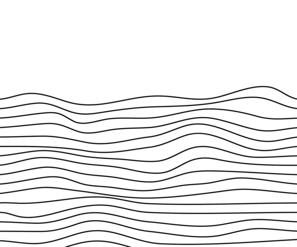 Lignes Texture Paysage Montagne Oscillant Pour Décoration Fond — Image vectorielle