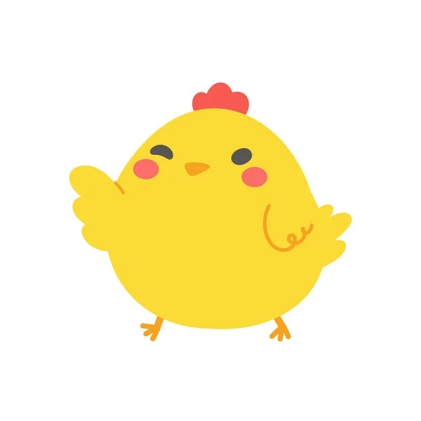 卡通小鸡复活节孵蛋 为儿童装饰贺卡 — 图库矢量图片
