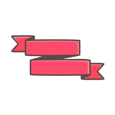 Dergi dekorasyonu için el çizimi kurdele metin çerçevesi