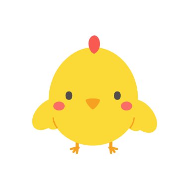 Çizgi filmdeki civciv Paskalya 'da yumurtadan çıktı. Çocuklar için tebrik kartları süsle