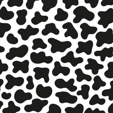 Süt ineği derisinden siyah benekli arka plan.