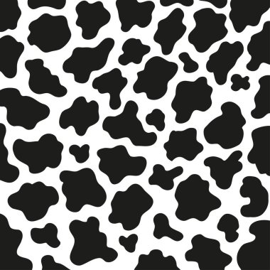 Süt ineği derisinden siyah benekli arka plan.