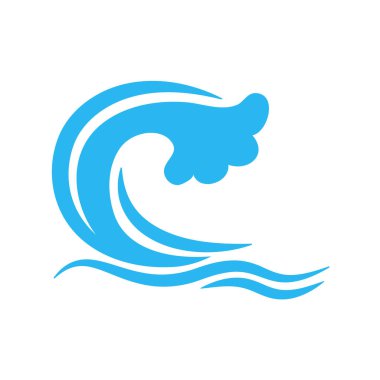 mavi su dalgası çizgisi simgesi