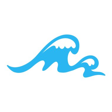 mavi su dalgası çizgisi simgesi