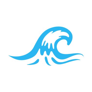 mavi su dalgası çizgisi simgesi