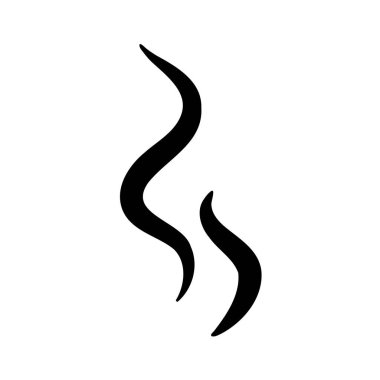 Duman hatları. Yiyecek ve içeceklerden buharlaşan sıcak buharlar..