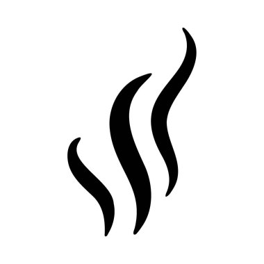 Duman hatları. Yiyecek ve içeceklerden buharlaşan sıcak buharlar..