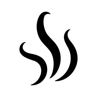 Duman hatları. Yiyecek ve içeceklerden buharlaşan sıcak buharlar..