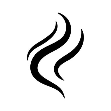 Duman hatları. Yiyecek ve içeceklerden buharlaşan sıcak buharlar..