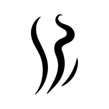 Duman hatları. Yiyecek ve içeceklerden buharlaşan sıcak buharlar..