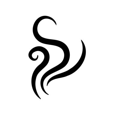 Duman hatları. Yiyecek ve içeceklerden buharlaşan sıcak buharlar..