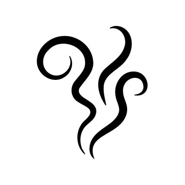 Duman hatları. Yiyecek ve içeceklerden buharlaşan sıcak buharlar..