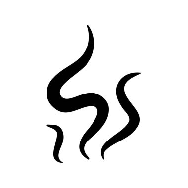 Duman hatları. Yiyecek ve içeceklerden buharlaşan sıcak buharlar..